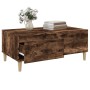 Mesa de centro madera contrachapada roble ahumado 90x50x36,5 cm en Mesas de centro | Comprar online en Foro24