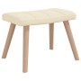 Rocking chair with footrest, cream-colored fabric by vidaXL, Rocking chairs - Ref: Foro24-328020, Price: 165,65 €, Discount: %