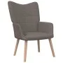 Relax armchair with taupe gray fabric footrest by vidaXL, Armchairs - Ref: Foro24-327939, Price: 143,54 €, Discount: %