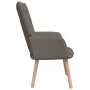 Sillón de relax con reposapiés de tela gris taupé de vidaXL, Sillones - Ref: Foro24-327939, Precio: 143,54 €, Descuento: %
