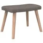 Relax armchair with taupe gray fabric footrest by vidaXL, Armchairs - Ref: Foro24-327939, Price: 143,54 €, Discount: %