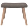 Sillón de relax con reposapiés de tela gris taupé de vidaXL, Sillones - Ref: Foro24-327939, Precio: 118,89 €