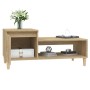 Mesa de centro madera contrachapada roble Sonoma 100x50x45 cm en Mesas de centro | Comprar online en Foro24