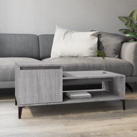 Mesa de centro madera contrachapada gris Sonoma 100x50x45 cm en Mesas de centro | Comprar online en Foro24
