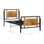 Estructura de cama de metal 90x200 cm de vidaXL, Camas y somieres - Ref: Foro24-324869, Precio: 89,10 €, Descuento: %