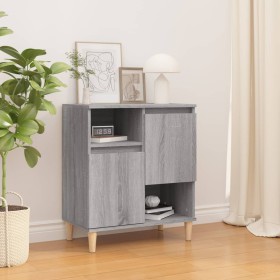 Aparador de madera contrachapada gris Sonoma 60x35x70 cm Aparador de madera contrachapada gris Sonoma 60x35x70 cm