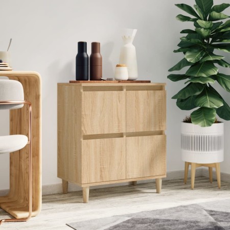 Aparador de madera contrachapada roble Sonoma 60x35x70 cm