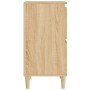 Aparador de madera contrachapada roble Sonoma 60x35x70 cm