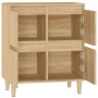Aparador de madera contrachapada roble Sonoma 60x35x70 cm