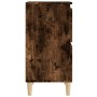 Aparador madera contrachapada color roble ahumado 60x35x70 cm