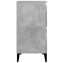 Aparador de madera contrachapada gris hormigón 60x35x70 cm