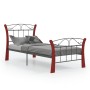 Estructura de cama de metal negra 90x200 cm de vidaXL, Camas y somieres - Ref: Foro24-324876, Precio: 85,47 €, Descuento: %