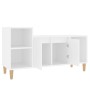 Mueble para TV madera contrachapada blanco 100x35x55 cm