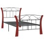 Estructura de cama de metal negra 90x200 cm
