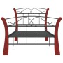 Estructura de cama de metal negra 90x200 cm