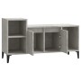 Mueble para TV madera contrachapada gris hormigón 100x35x55 cm