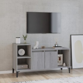 Mueble de TV madera contrachapada gris Sonoma 100x35x55 cm Mueble de TV madera contrachapada gris Sonoma 100x35x55 cm