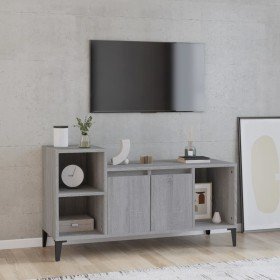 Mueble de TV madera contrachapada gris Sonoma 100x35x55 cm en Muebles TV | Comprar online en Foro24