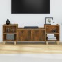 Mueble para TV madera contrachapada roble ahumado 160x35x55 cm en Muebles TV | Comprar online en Foro24