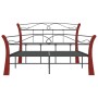 Estructura de cama de metal negra 120x200 cm
