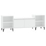 Mueble para TV madera contrachapada blanco 160x35x55 cm
