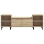 Mueble para TV madera contrachapada roble Sonoma 160x35x55 cm en Muebles TV | Comprar online en Foro24