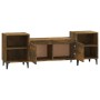 Mueble para TV madera contrachapada roble ahumado 160x35x55 cm en Muebles TV | Comprar online en Foro24