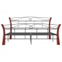 Estructura de cama de metal negra 140x200 cm de vidaXL, Camas y somieres - Ref: Foro24-324879, Precio: 146,16 €