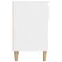 Mueble zapatero madera contrachapada blanco 102x36x60 cm