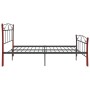 Estructura de cama de metal negra 140x200 cm de vidaXL, Camas y somieres - Ref: Foro24-324879, Precio: 146,16 €