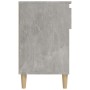 Mueble zapatero madera contrachapada gris hormigón 102x36x60 cm
