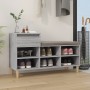 Mueble zapatero madera contrachapada gris Sonoma 102x36x60 cm