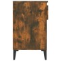 Mueble zapatero madera contrachapada roble ahumado 102x36x60 cm