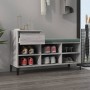 Mueble zapatero madera contrachapada gris Sonoma 102x36x60 cm