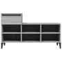 Mueble zapatero madera contrachapada gris Sonoma 102x36x60 cm