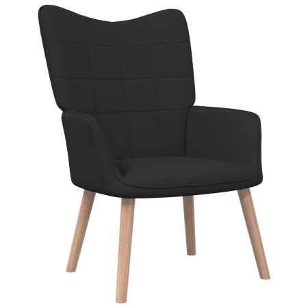Sillón de relax de tela negro de vidaXL, Sillones - Ref: Foro24-327925, Precio: 97,16 €, Descuento: %