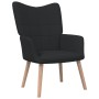 Sillón de relax de tela negro de vidaXL, Sillones - Ref: Foro24-327925, Precio: 97,16 €, Descuento: %