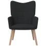Black fabric relaxation armchair by vidaXL, Armchairs - Ref: Foro24-327925, Price: 117,42 €, Discount: %