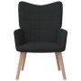 Sillón de relax de tela negro de vidaXL, Sillones - Ref: Foro24-327925, Precio: 97,16 €, Descuento: %