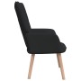 Sillón de relax de tela negro de vidaXL, Sillones - Ref: Foro24-327925, Precio: 97,16 €, Descuento: %