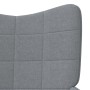 Relaxation chair with footrest light gray fabric by vidaXL, Armchairs - Ref: Foro24-327952, Price: 114,05 €, Discount: %