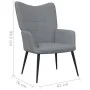 Relaxation chair with footrest light gray fabric by vidaXL, Armchairs - Ref: Foro24-327952, Price: 112,24 €, Discount: %
