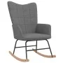 Rocking chair with footrest in dark gray fabric by vidaXL, Rocking chairs - Ref: Foro24-328019, Price: 130,08 €, Discount: %