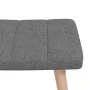 Rocking chair with footrest in dark gray fabric by vidaXL, Rocking chairs - Ref: Foro24-328019, Price: 130,08 €, Discount: %