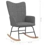 Rocking chair with footrest in dark gray fabric by vidaXL, Rocking chairs - Ref: Foro24-328019, Price: 130,08 €, Discount: %