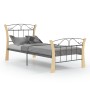 Schwarzer Metallbettrahmen 90x200 cm von vidaXL, Betten und Lattenroste - Ref: Foro24-324883, Preis: 89,93 €, Rabatt: %
