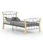 Schwarzer Metallbettrahmen 90x200 cm von vidaXL, Betten und Lattenroste - Ref: Foro24-324883, Preis: 89,67 €, Rabatt: %