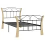 Schwarzer Metallbettrahmen 90x200 cm von vidaXL, Betten und Lattenroste - Ref: Foro24-324883, Preis: 89,67 €, Rabatt: %