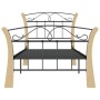 Schwarzer Metallbettrahmen 90x200 cm von vidaXL, Betten und Lattenroste - Ref: Foro24-324883, Preis: 89,93 €, Rabatt: %