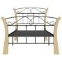 Schwarzer Metallbettrahmen 90x200 cm von vidaXL, Betten und Lattenroste - Ref: Foro24-324883, Preis: 89,67 €, Rabatt: %